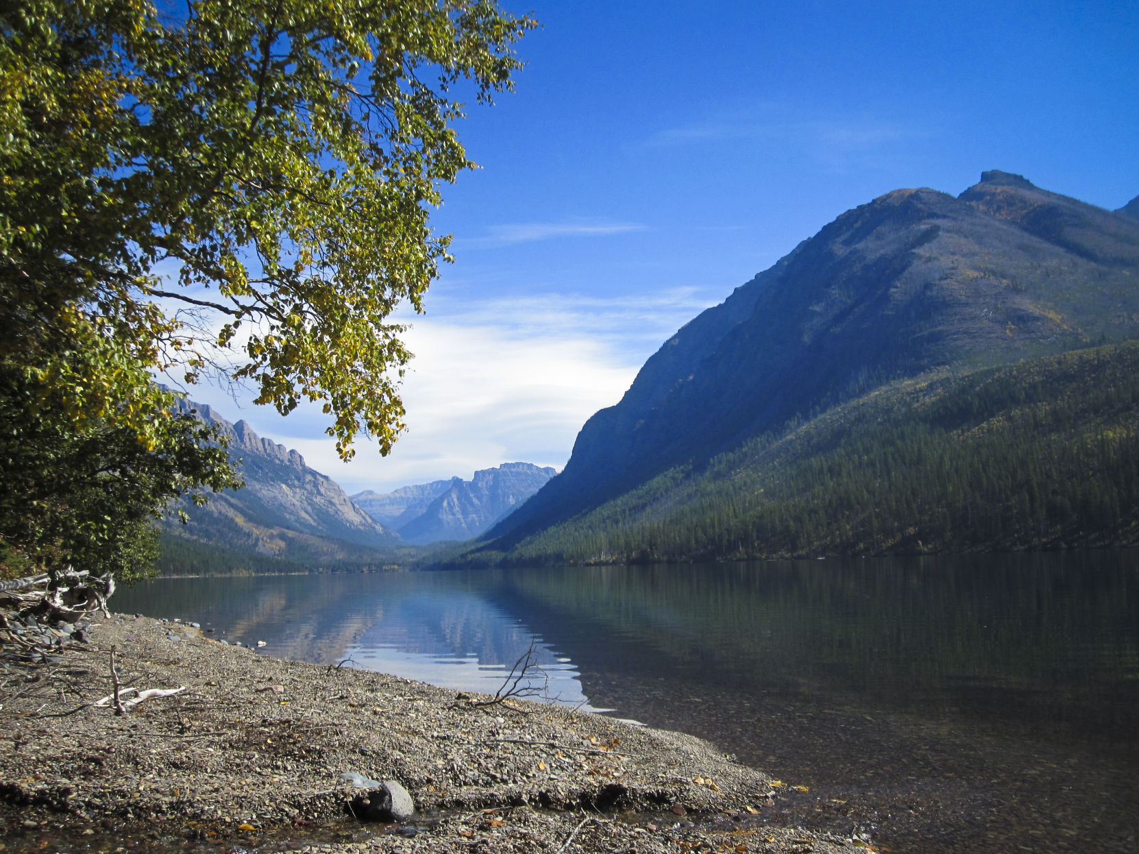 Kintla Lake Beach